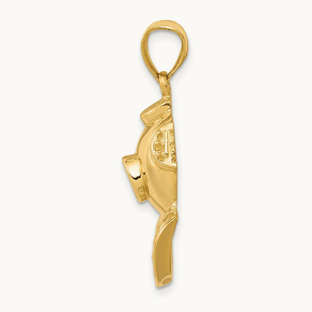 Divers Helmet Pendant, 14K