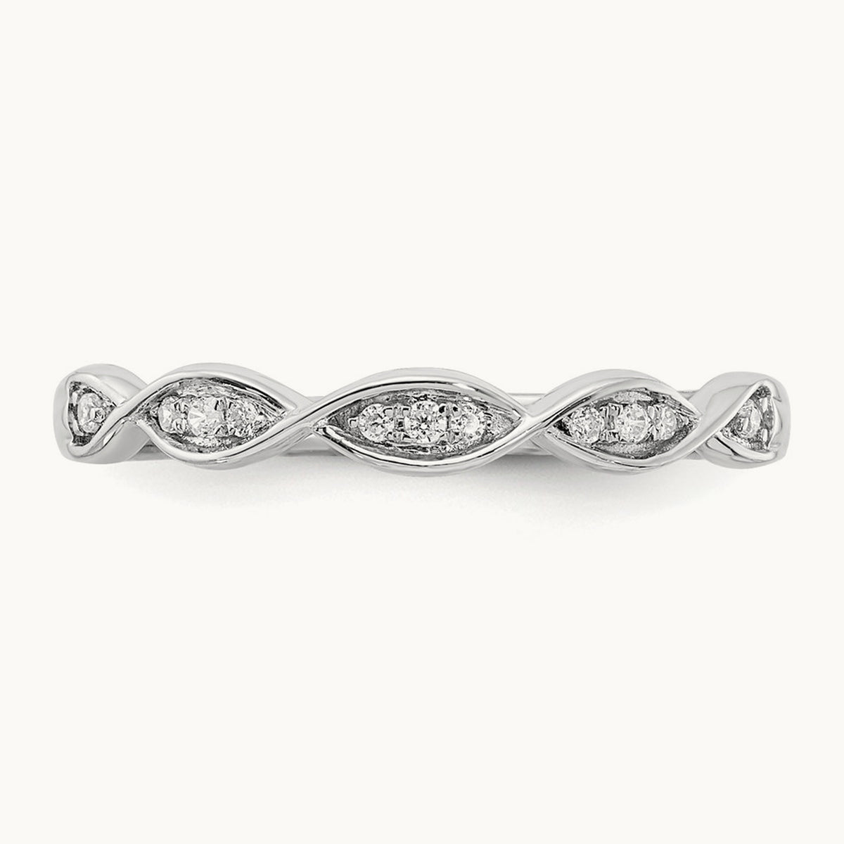 Diamond Wedding Band, 14K White Gold