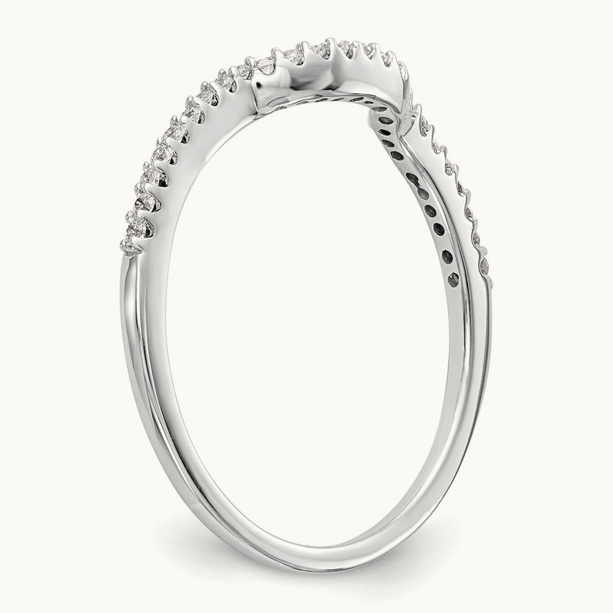 Diamond Wedding Band, 14K White Gold