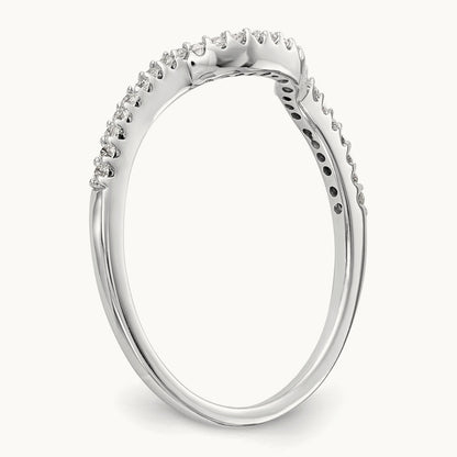 Diamond Wedding Band, 14K White Gold