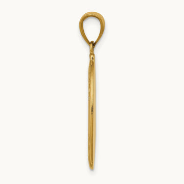 Saint Theresa Oval Medal Pendant, 14K