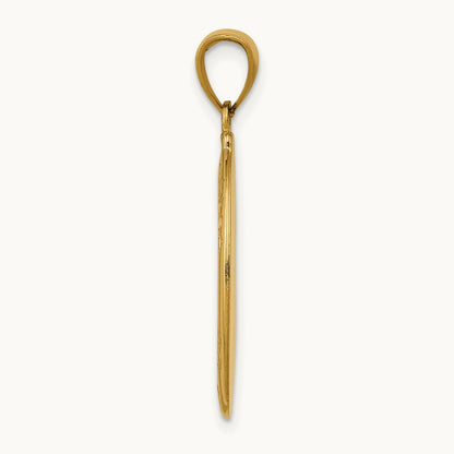 Saint Theresa Oval Medal Pendant, 14K