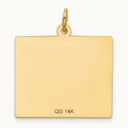 Monday the First Day Calendar Pendant, 14K