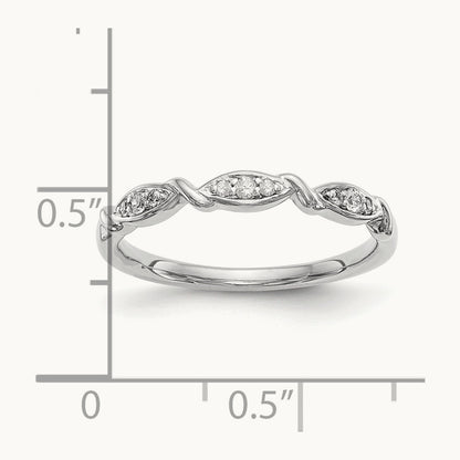 Diamond Band, 14K White Gold