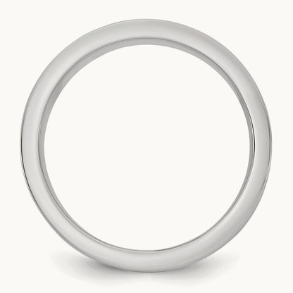 W/Y Step Up Flat Edge Wedding Band, 7mm, 14K Two-tone