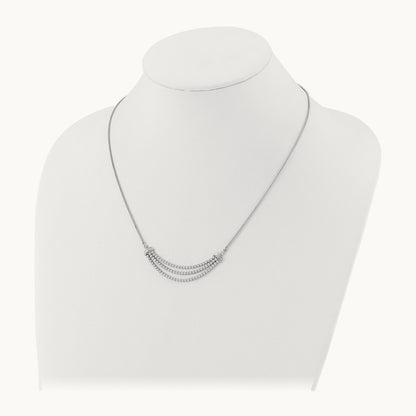 Adjust 3 Row Tennis Style Bolo Necklace, 2.25 ct tw Lab-Grown Diamond