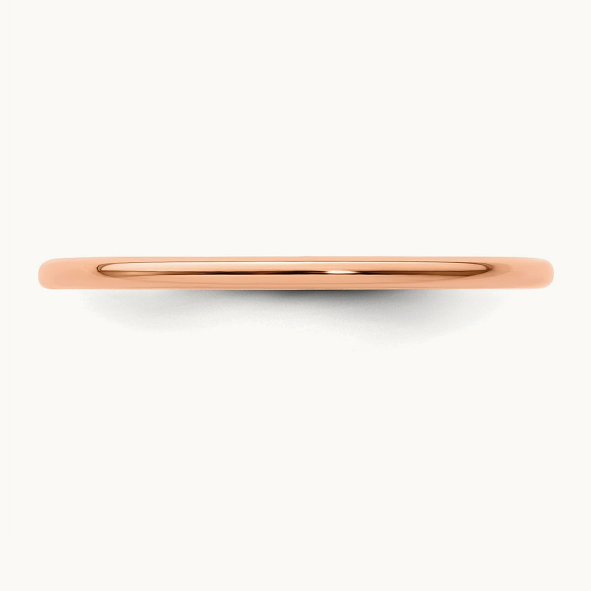 Half Round Stackable Band — 10K Rose Gold, 11