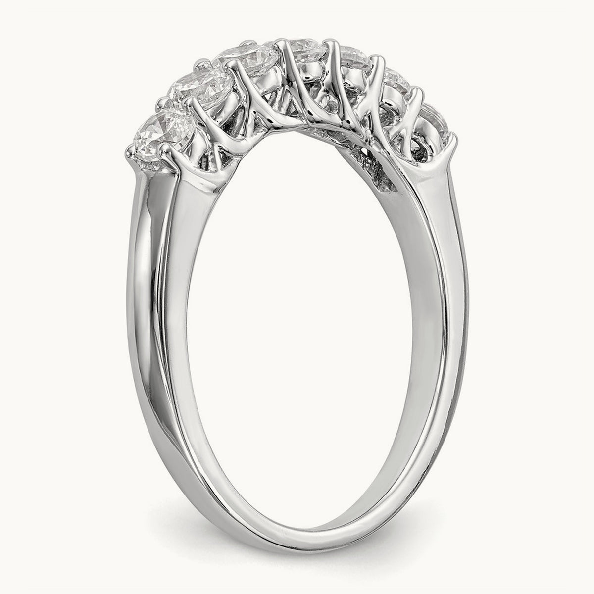 Trellis 7-Stone Band — 7/8 ct, 7