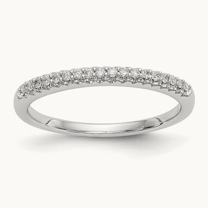 Diamond Wedding Band, 14K White Gold