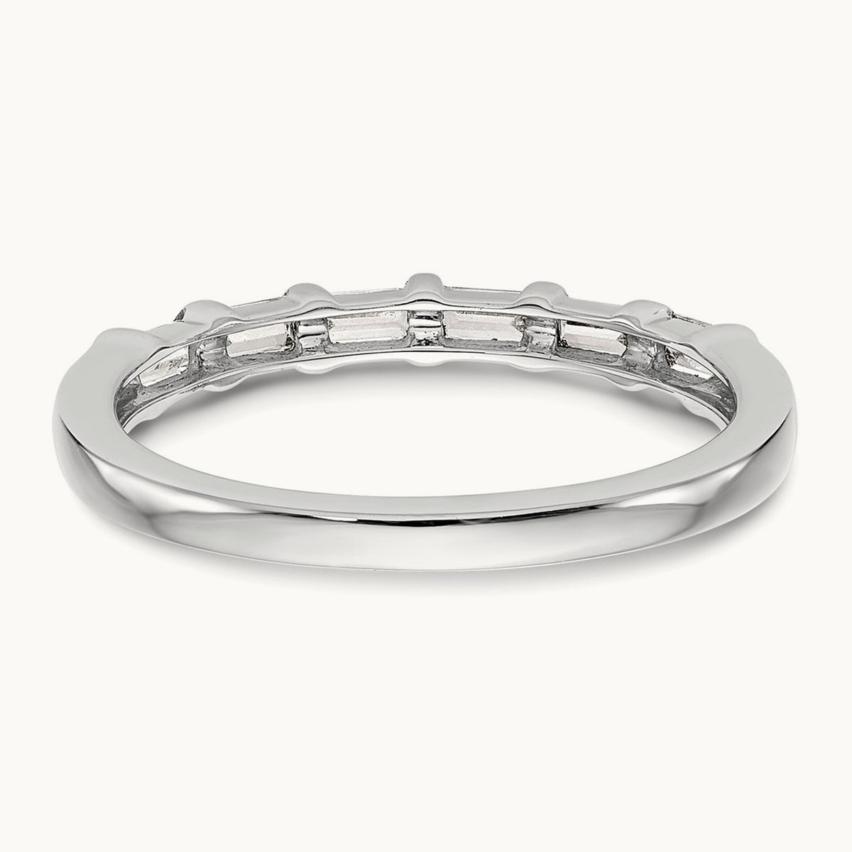 Diamond Wedding Band, 14K White Gold