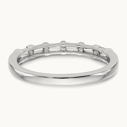Diamond Wedding Band, 14K White Gold