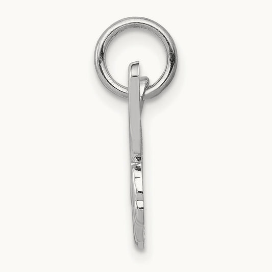 Butterfly Charm, 14K White Gold