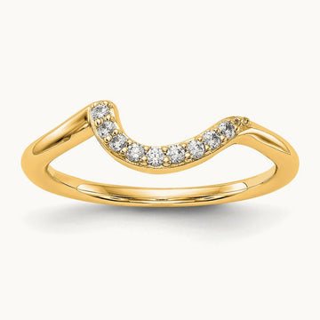 Diamond Wedding Band, 0.09 ct tw, 14K Gold — 14K Yellow Gold