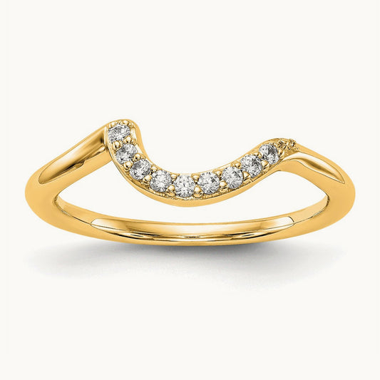 Diamond Wedding Band — 14K Yellow Gold, 7