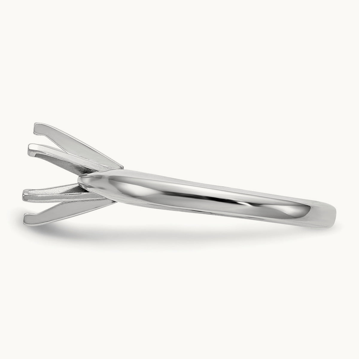 1.5ct. Medium-Wt Airline Half-Rnd 6-Prong Mounting, 14K White Gold