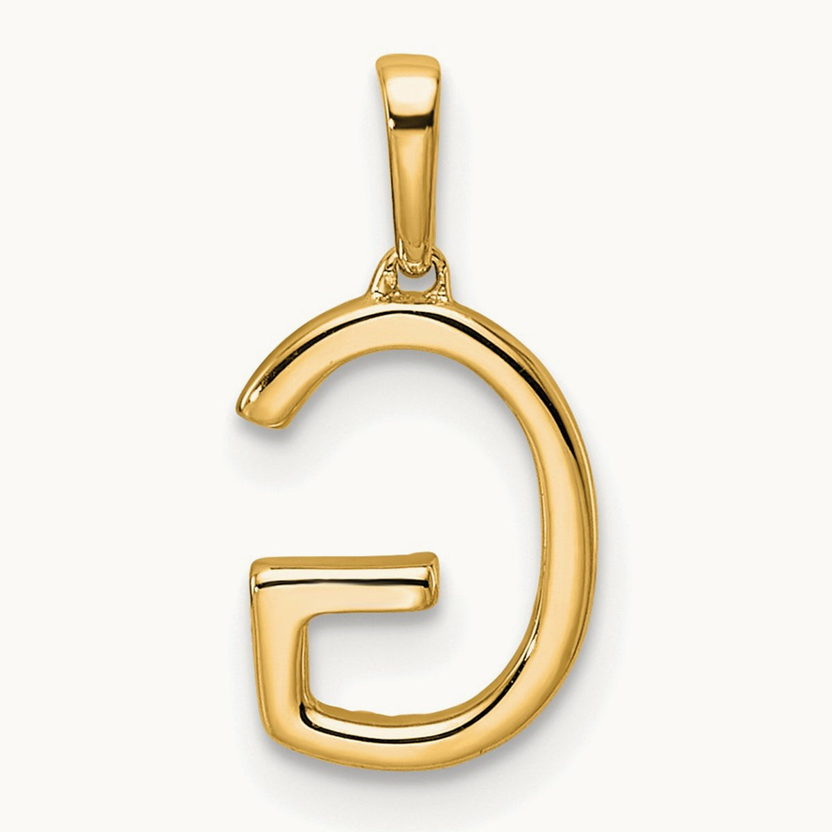 Diamond Letter G Initial Pendant, 14K
