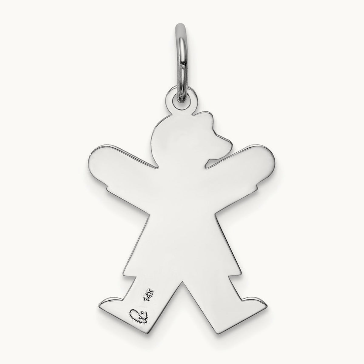Kid Charm, 14K White Gold