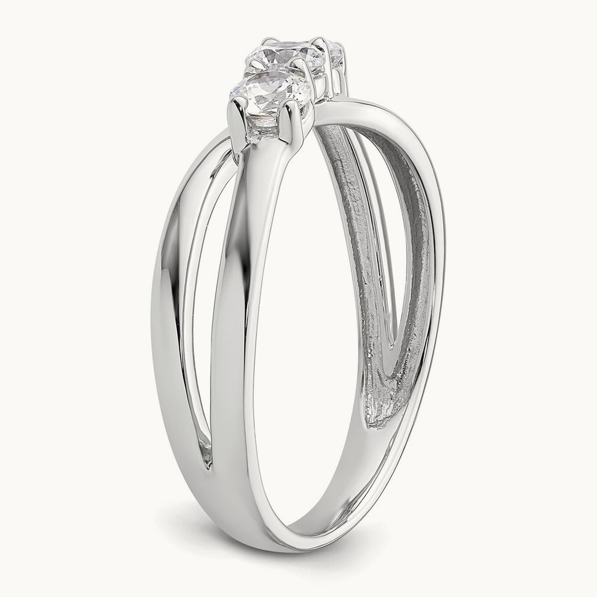 3 Stone Engagement Ring, 0.50 ct tw Lab-Grown Diamond