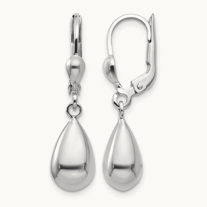 Polished Dangle Leverback Earrings — photo set