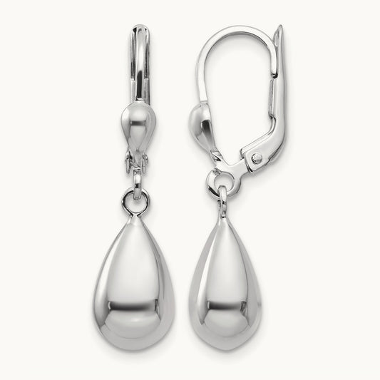 Polished Dangle Leverback Earrings — photo set