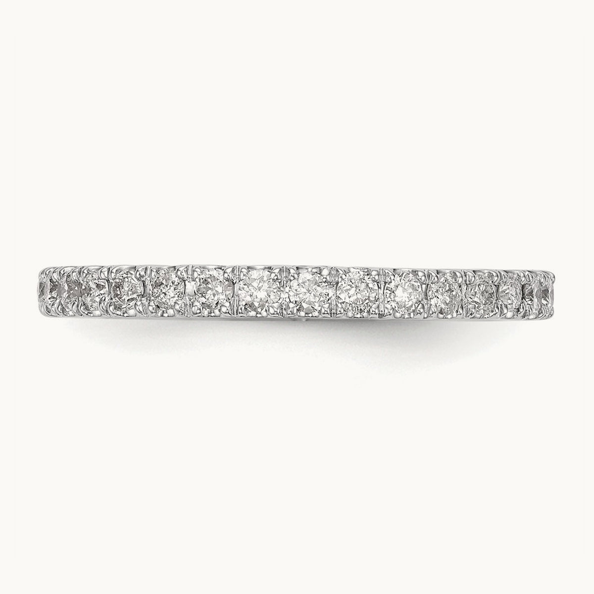 Diamond Wedding Band, 14K White Gold