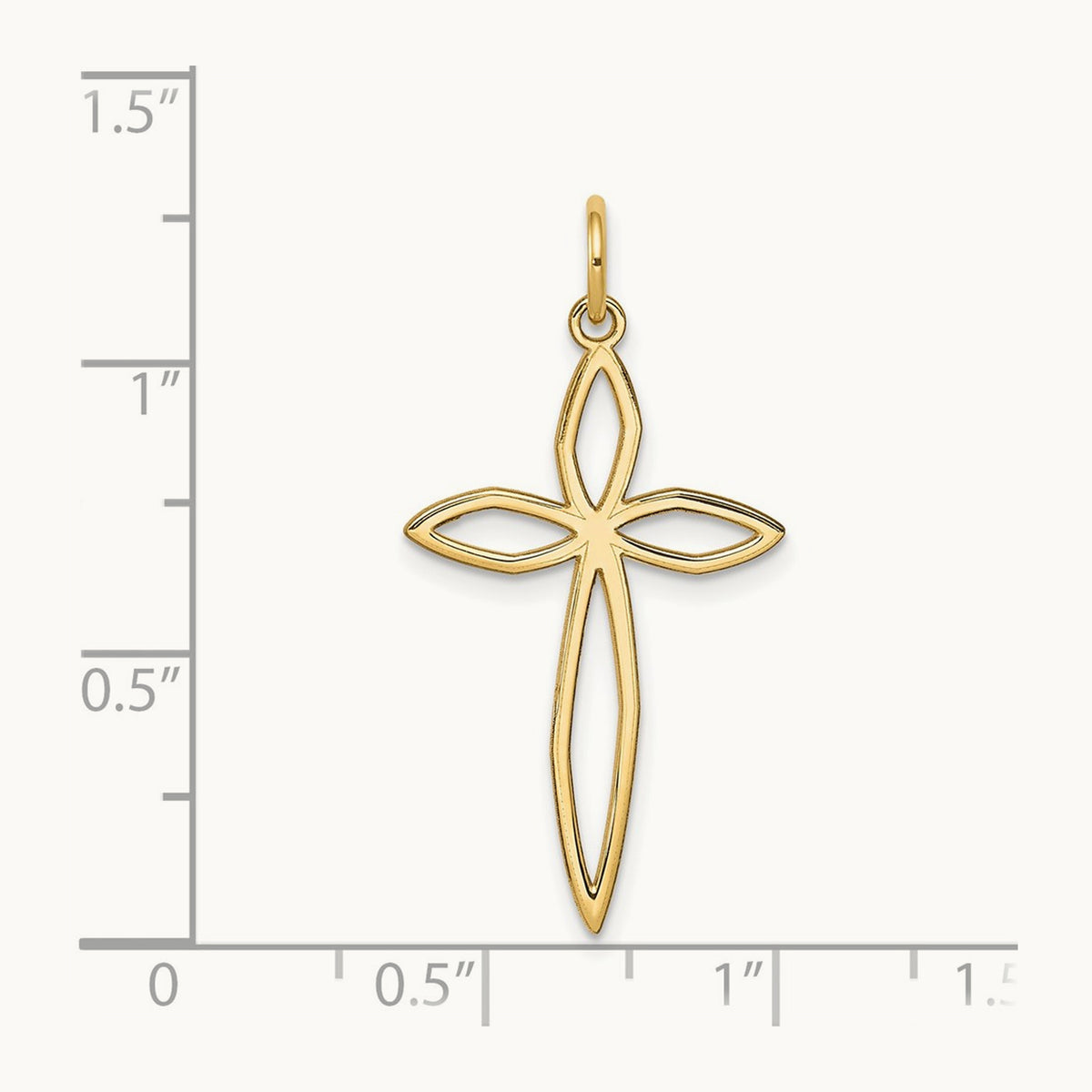 Laser Designed Passion Cross Pendant — 31mm