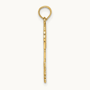 TURKS AND CAICOS Palm Tree Charm, 14K