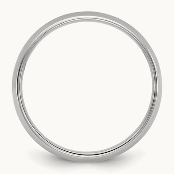 Lightweight Comfort Fit Band, 4.5mm, 10K White Gold