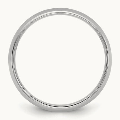 Lightweight Comfort Fit Band, 4.5mm, 10K White Gold
