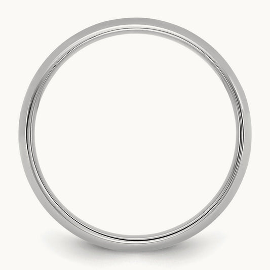 Lightweight Comfort Fit Band, 4.5mm, 10K White Gold