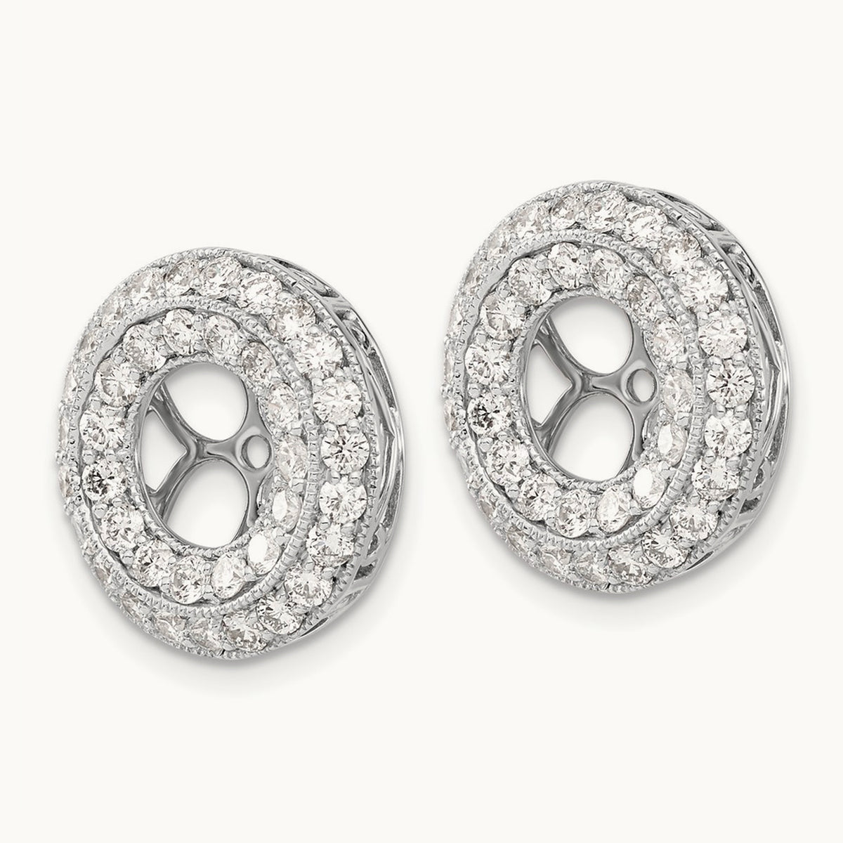 Fancy Diamond Earring Jackets — 16mm