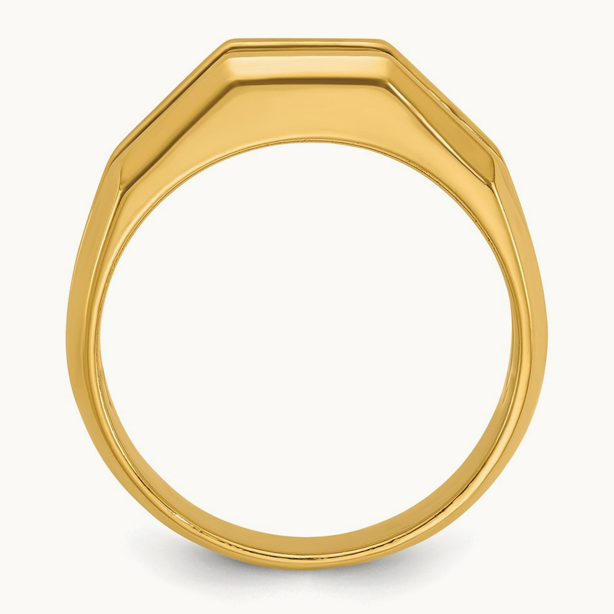 IBGoodman Men's Polished Cut-Out 5-Stone Diamond Ring, 14K