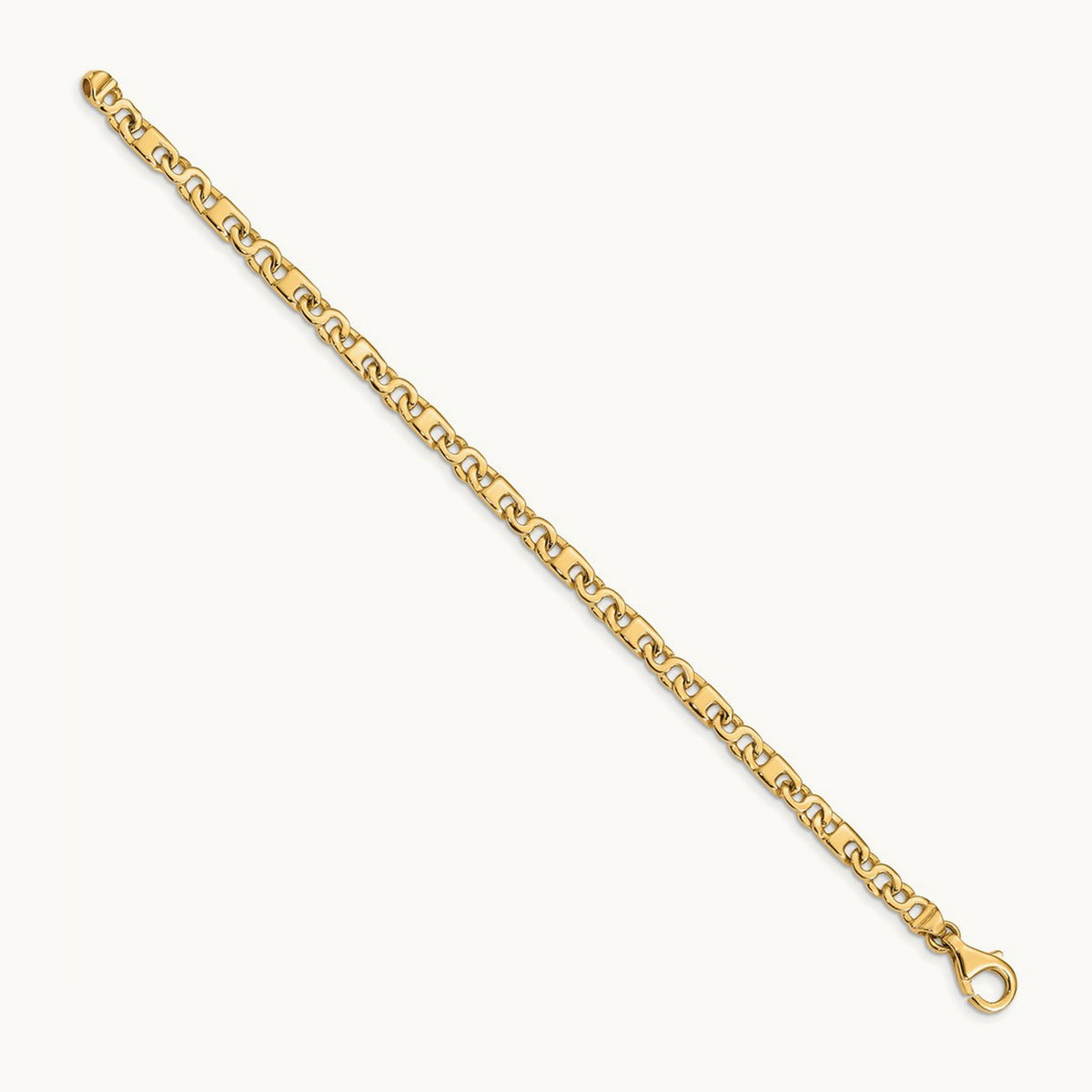 Hand Polished Fancy Link Bracelet — 7.25 inch