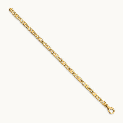 Hand Polished Fancy Link Bracelet — 7.25 inch