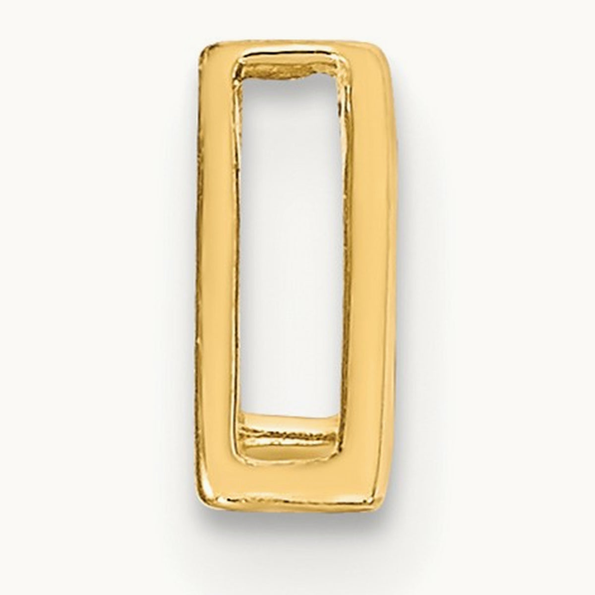 Polished Triangle Chain Slide, 14K
