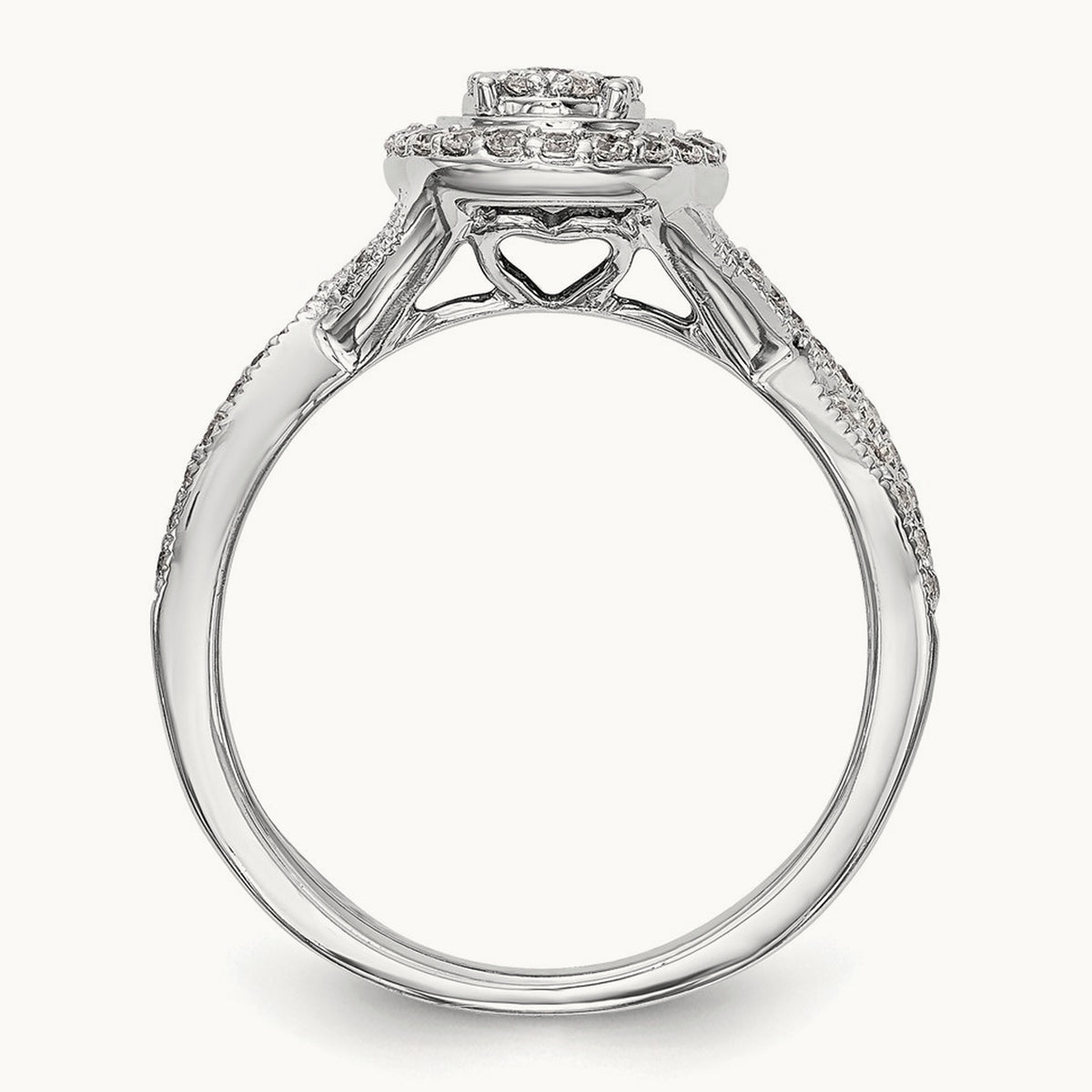 Cluster Engagement Ring, 0.50 ct tw