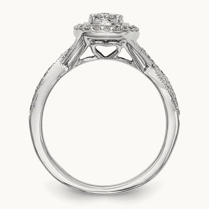 Cluster Engagement Ring, 0.50 ct tw