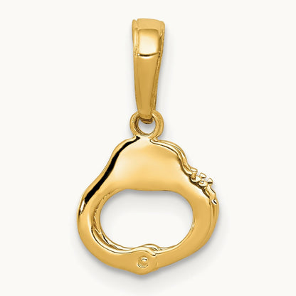 2-Piece Handcuffs Pendant, 14K
