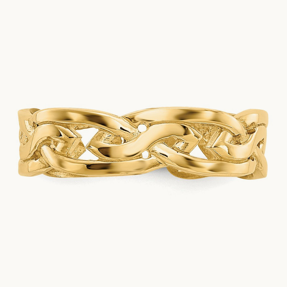 Celtic Knot Design Toe Ring, 14K