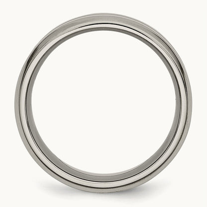 Brushed and Polished Grooved Beveled Edge Band — photo set