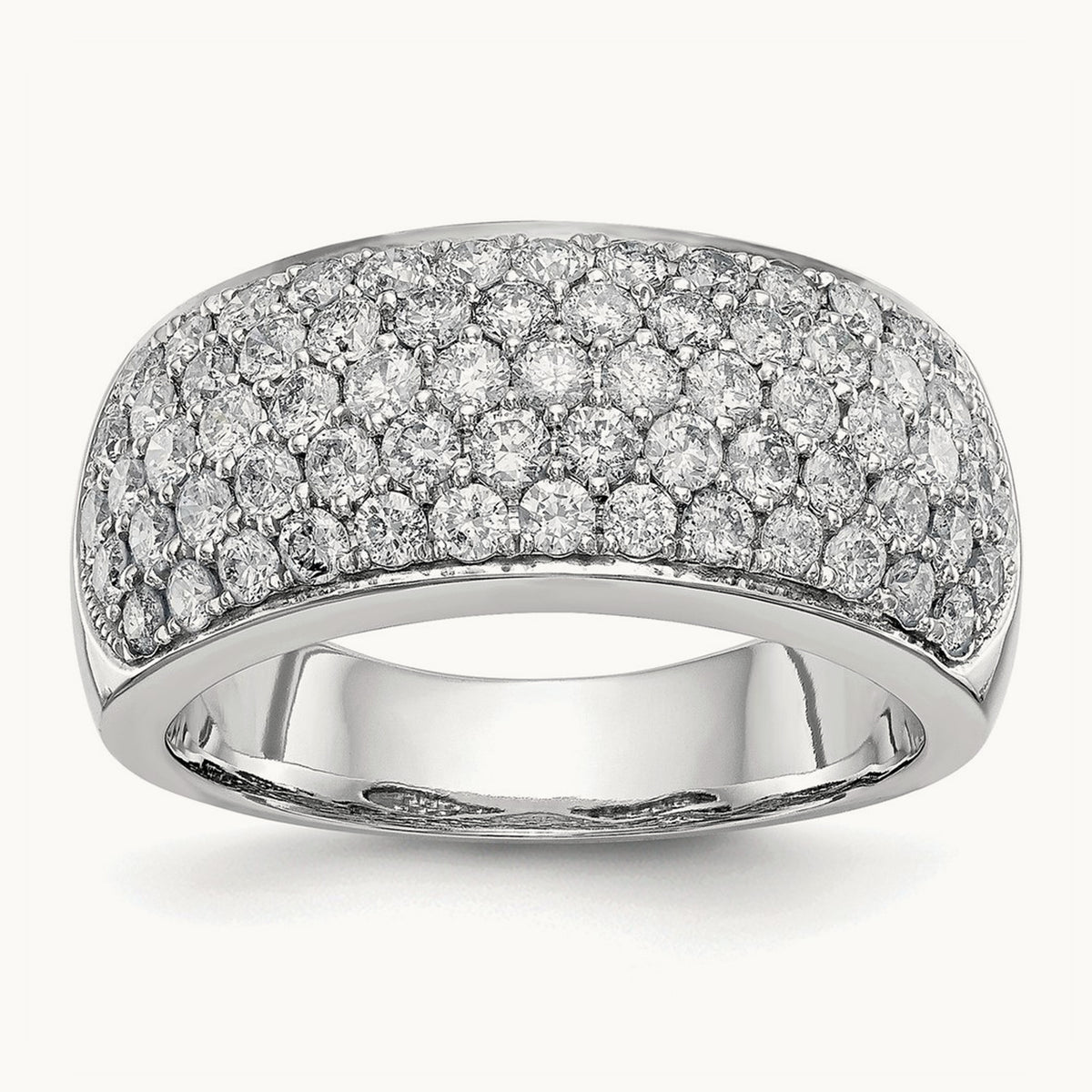 Diamond Band, 14K White Gold