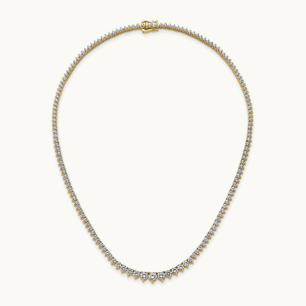 Graduated Tennis Necklace, 10.00 ct tw Lab-Grown Diamond
