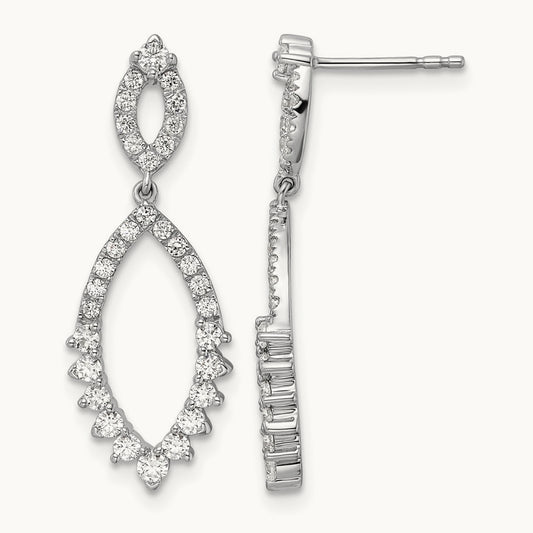 Dangle Post Earrings, 0.75 ct tw Lab-Grown Diamond