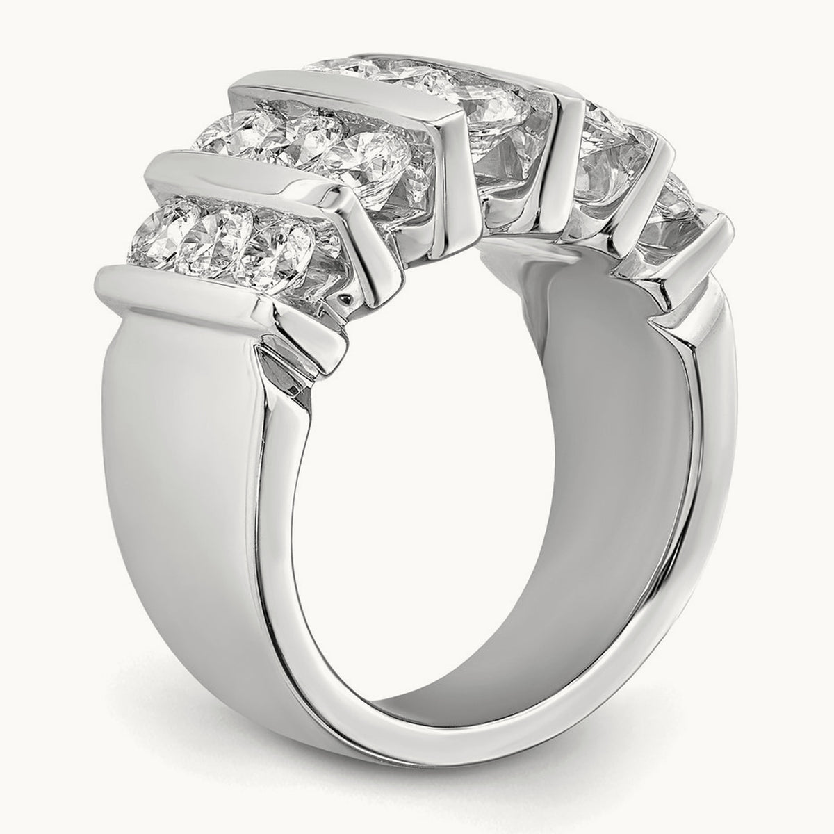 Fashion Band, 1.00-3.00 ct tw Lab-Grown Diamond — 3 ct, 14K White Gold