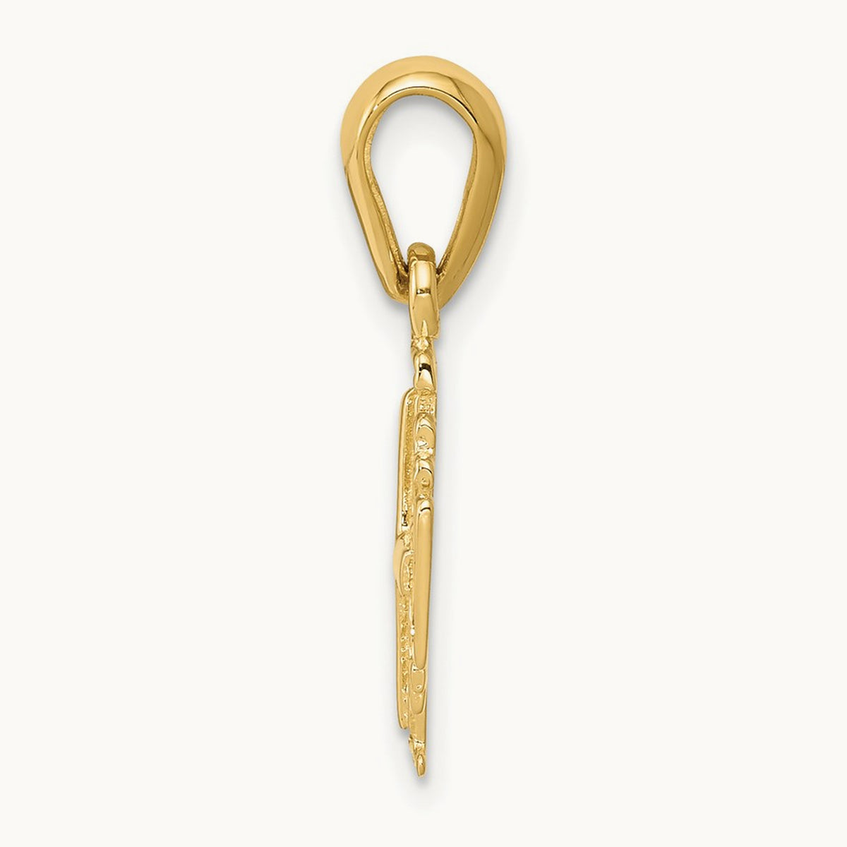 Jerusalem Cross Charm — 14K Yellow Gold