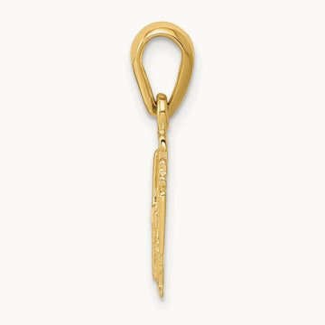 Jerusalem Cross Charm — 14K Yellow Gold