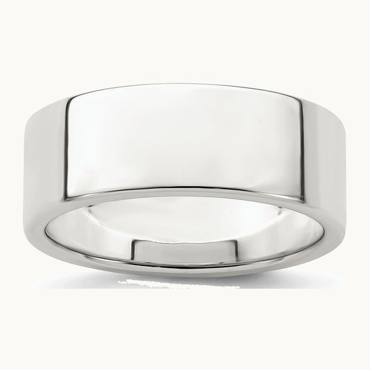 Sterling Silver 7mm Lightweight Flat Band