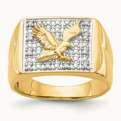 AA Diamond men's ring, 14K