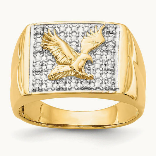 AA Diamond men's ring, 14K