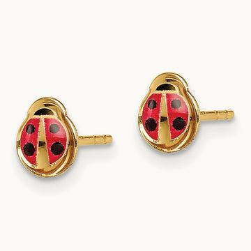 Madi K Enamel Ladybug Post Earrings — photo set